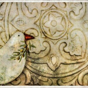 Print titled "White Bird" 25cm x 20cm