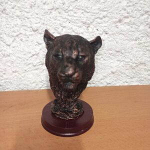 Bronzed Tiger Head Ornament