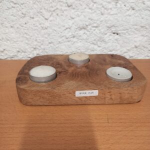 Burr Oak Candle Holder