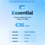 Wordpress - Essential Hosted, Maintenance and Support package (monthly charge)