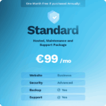Wordpress - Standard Hosted, Maintenance and Support package (monthly charge)